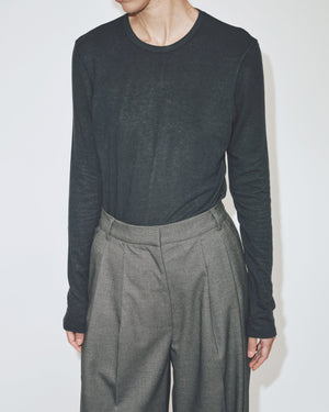 Mijeong Park Wool Tencel Crewneck Top