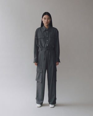 Mijeong Park Wool Blend Cargo Pants