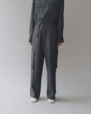 Mijeong Park Wool Blend Cargo Pants