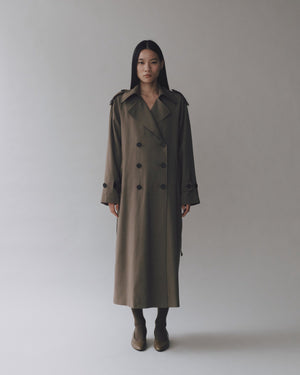 Mijeong Park Wool Blend Trench Coat