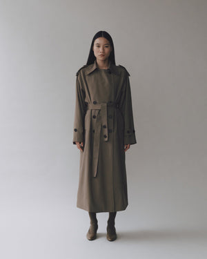 Mijeong Park Wool Blend Trench Coat