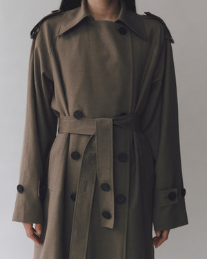 Mijeong Park Wool Blend Trench Coat