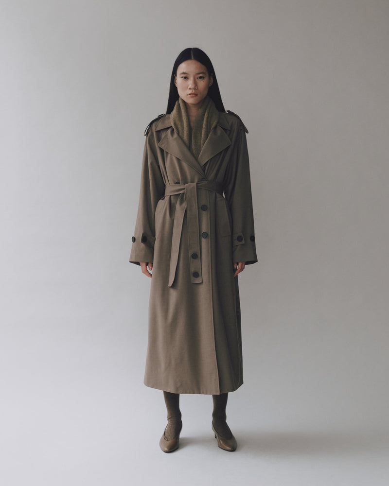 Mijeong Park Wool Blend Trench Coat