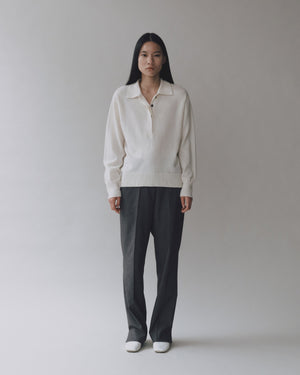 Mijeong Park Cashmere Blend Polo Sweater