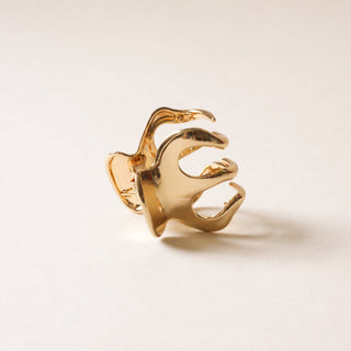 Nar'sha Metal Hair Claw Clip in Gold