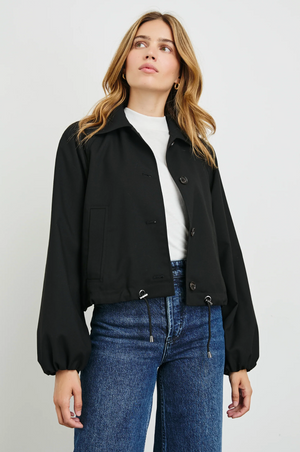 Rails North Jacket in Black Twill