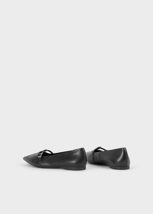 Vagabond Hermine Slingback Flat in Black