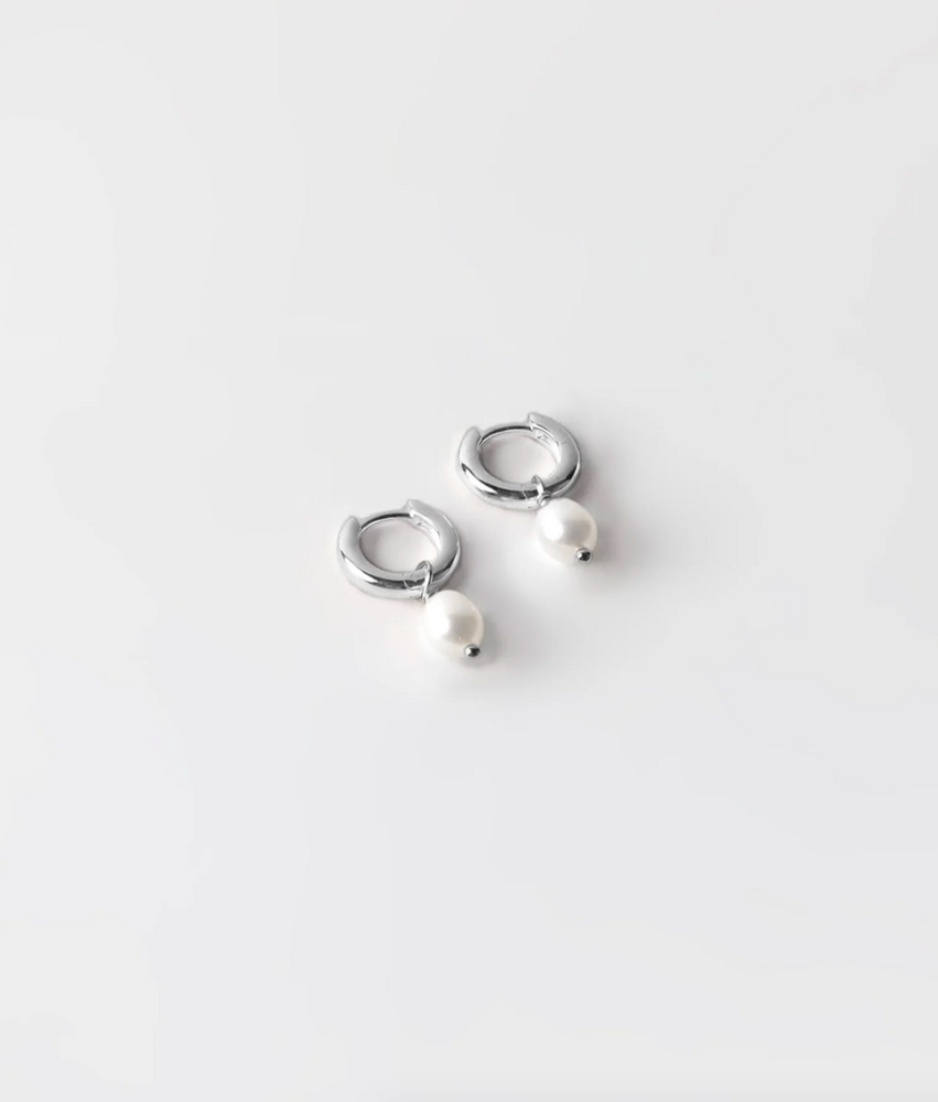 Wolf Circus Small Pearl Hoops