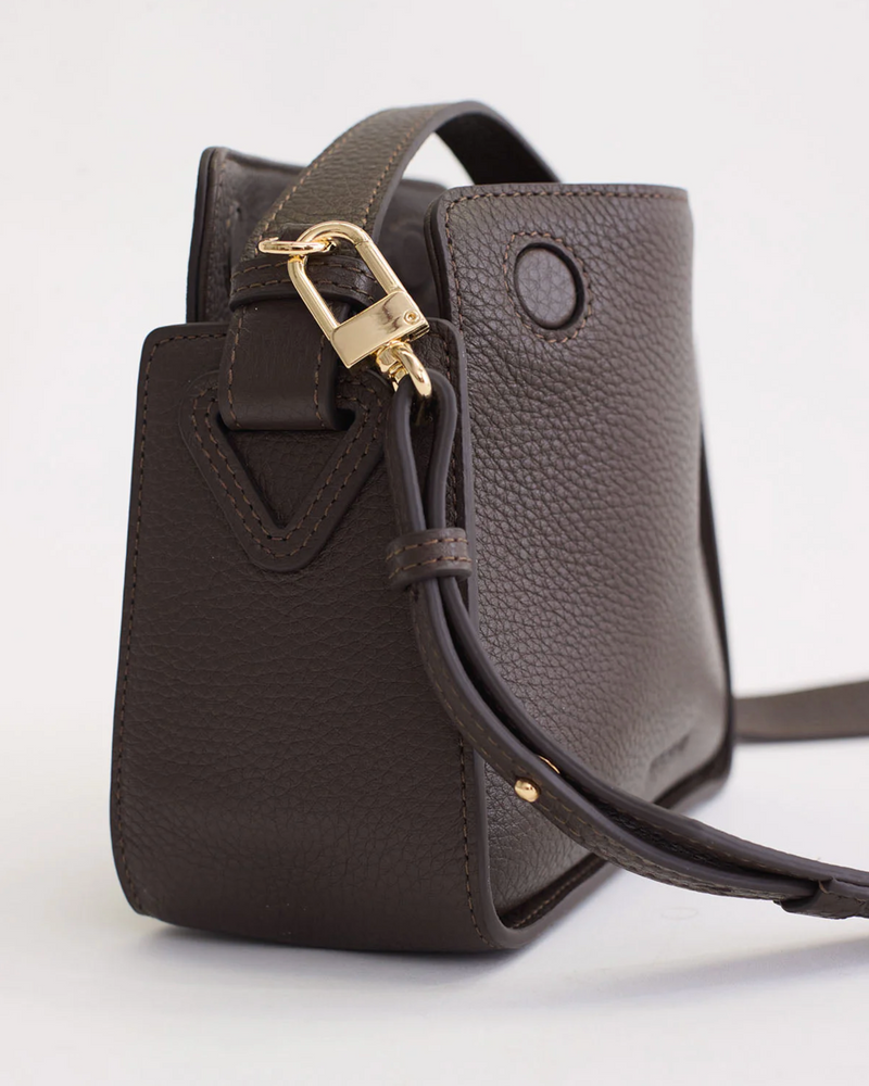 The Horse Mini Clementine Bag in Charcoal Leather