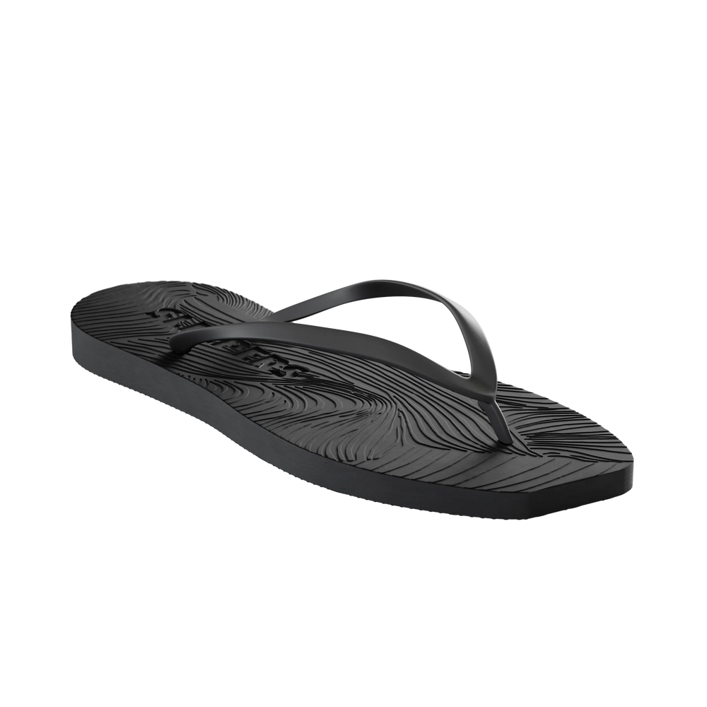 Sleepers' Tapered Flip Flop in Black